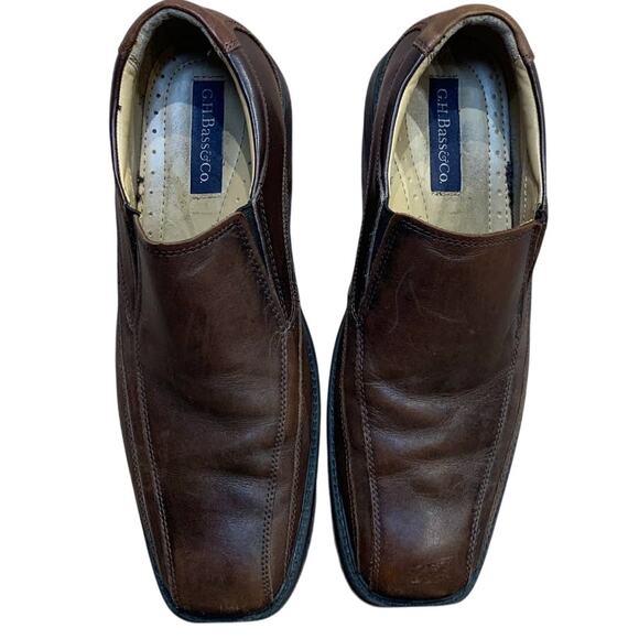G.H. Bass & Co Glenn Mens US 10.5 Brown Leather Slip On Loafers Casual Shoes - Picture 3 of 7